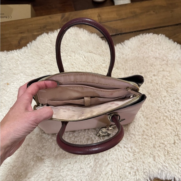 Kate Spade Margaux Embossed Snake and Pink purse - Picture 4 of 7